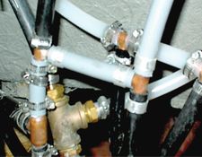plumber repairs - polybutylene pipe